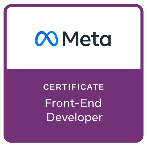 Meta Front-End Developer Professional Certificate